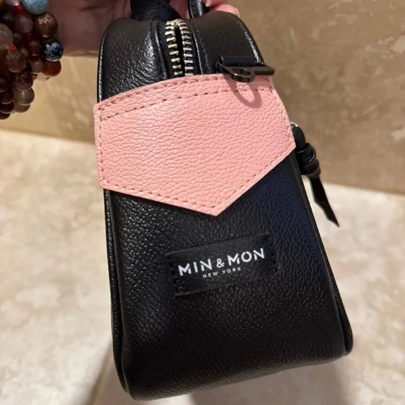 Min & Mon Black Crossbody Bag Creatures of the Future Wolf and mushrooms - Picture 3 of 6